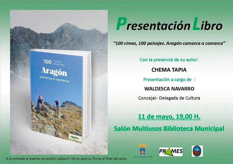 Presentaci&oacute;n en Tarazona del libro '100 cimas, 100 paisajes. Arag&oacute;n comarca a comarca' de Chema Tapia