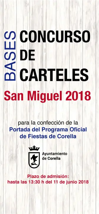 Concurso de carteles de fiestas de Corella 2018