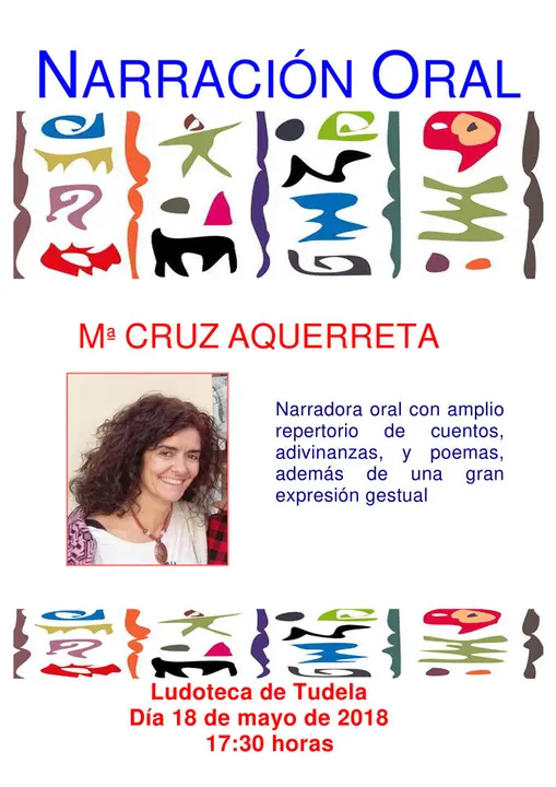 Narraci&oacute;n oral en Tudela con M&ordf; Cruz Aquerreta