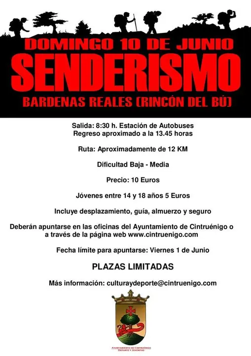 Senderismo desde Cintru&eacute;nigo a Bardenas Reales (Rinc&oacute;n del B&uacute;)