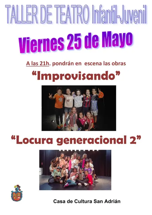 Taller de teatro infantil y juvenil en San Adri&aacute;n