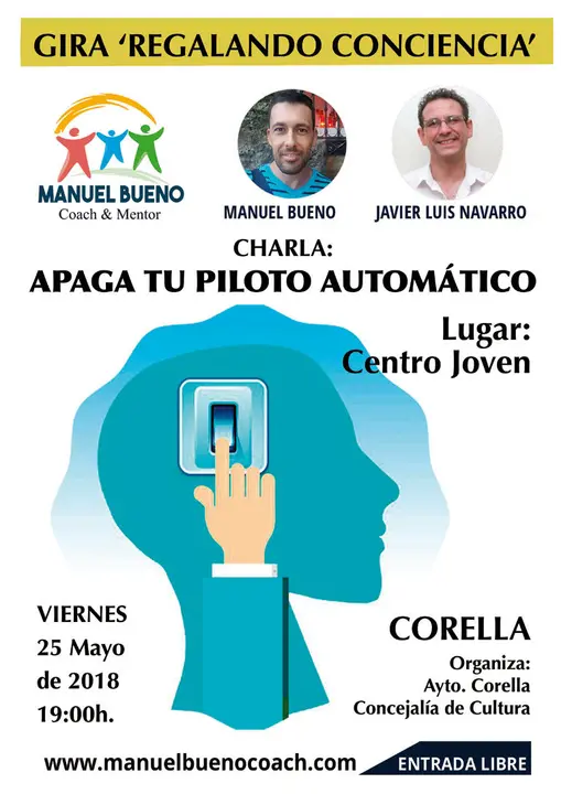 Gira 'Regalando conciencia' charla en Corella 'Apaga tu piloto autom&aacute;tico'