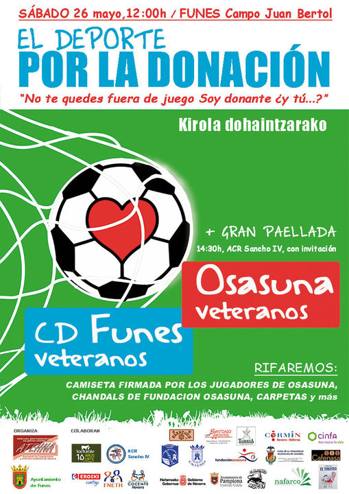 Deporte en Funes para fomentar la donación de órganos