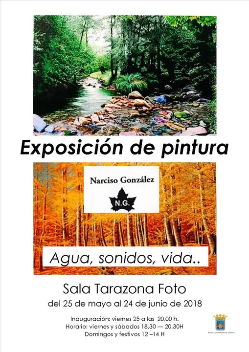 Exposici&oacute;n pict&oacute;rica en Tarazona 'Agua, sonidos, vida' del pintor Narciso Gonz&aacute;lez