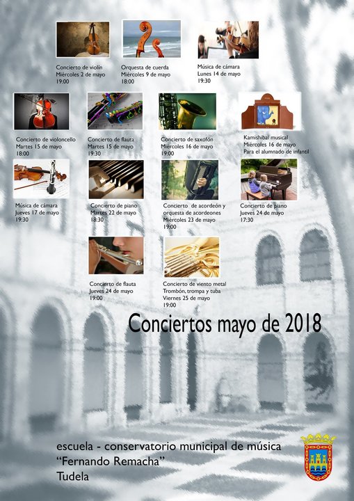 Actividades mayo de la Escuela-Conservatorio Municipal de Música 'Fernando Remacha' de Tudela