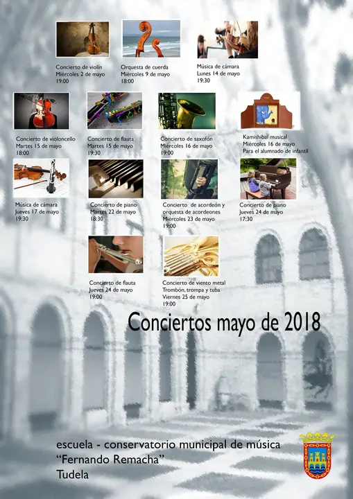 Actividades mayo de la Escuela-Conservatorio Municipal de M&uacute;sica 'Fernando Remacha' de Tudela