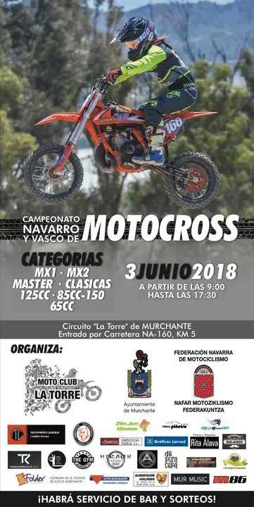 Prueba en Murchante del Campeonato navarro y vasco de motocross