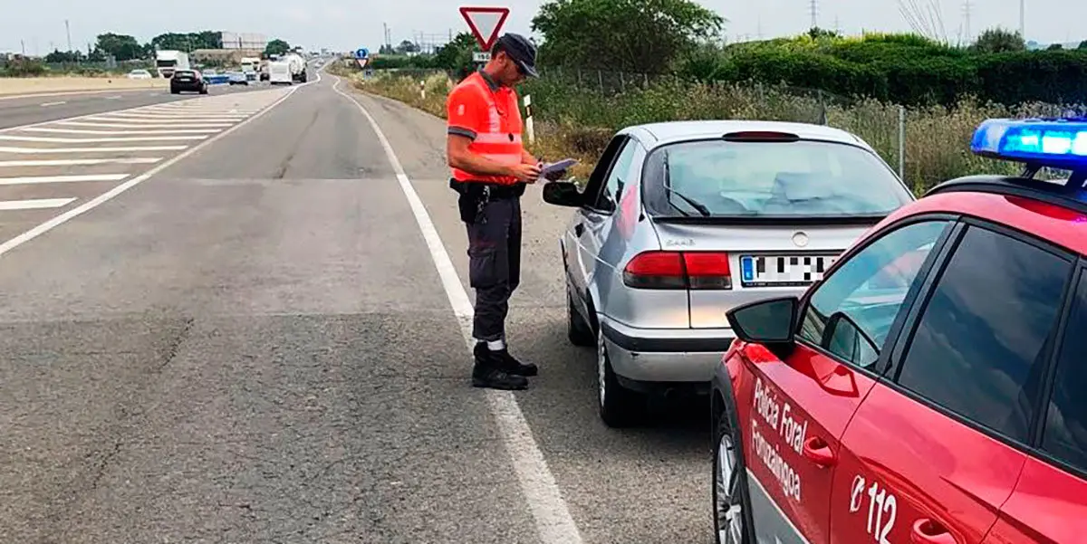 Momento en el que se ha interceptado al conductor