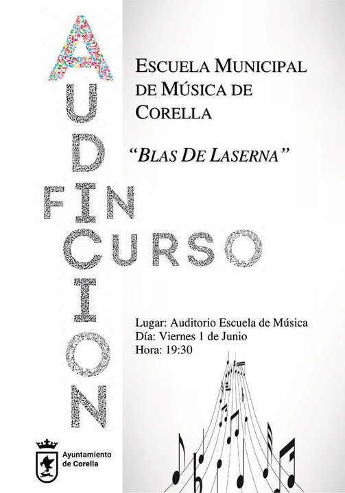 Audición fin de curso de la Escuela municipal de música de Corella 'Blas de Laserna'
