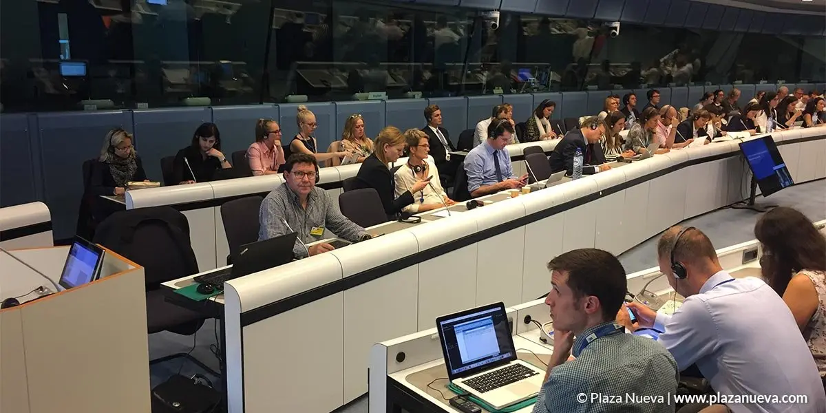 Plaza Nueva estuvo en el Pleno del Comit&eacute; de las Regiones en el Parlamento Europeo