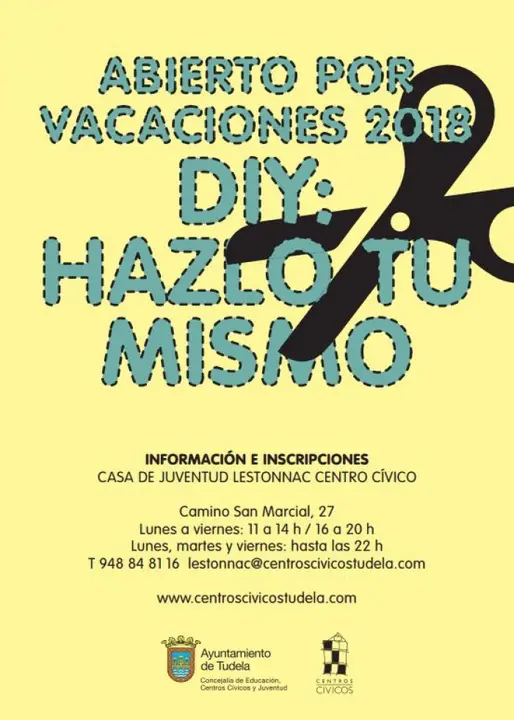 Abierto por vacaciones 2018 'DIY Hazlo t&uacute; mismo' en Tudela