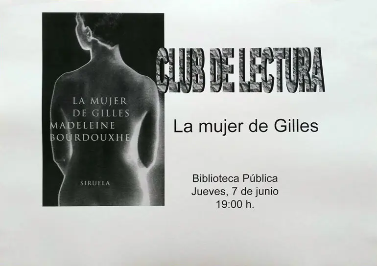 Club de lectura en Villafranca La mujer de Gilles