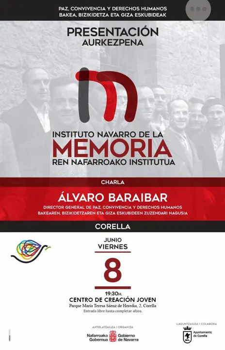 Presentaci&oacute;n en Corella del Instituto Navarro de la Memoria