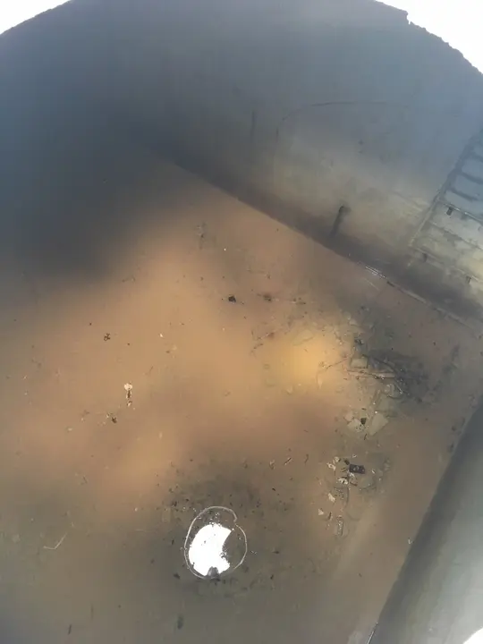 Osario del cementerio de Calahorra inundado