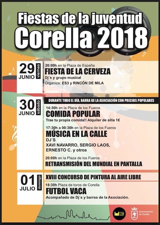 Fiestas de la juventud 2018 en Corella