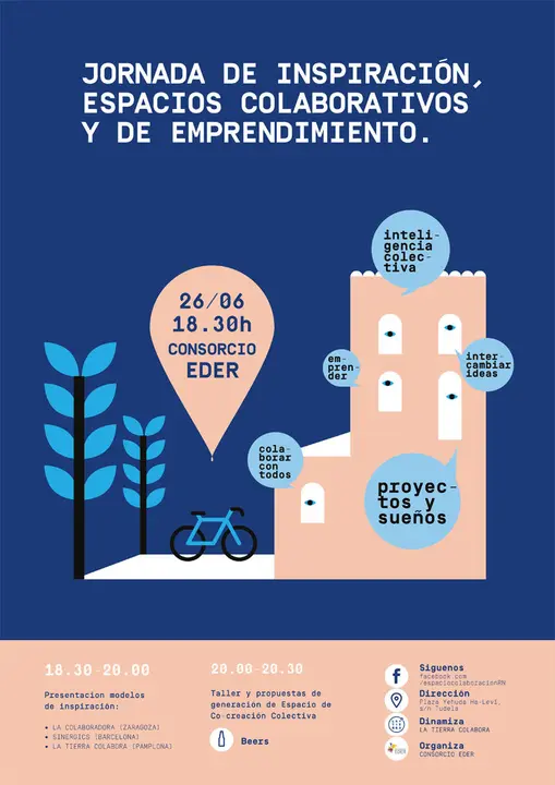 Jornadas en Tudela de Inspiraci&oacute;n, espacios colaborativos y de emprendimiento