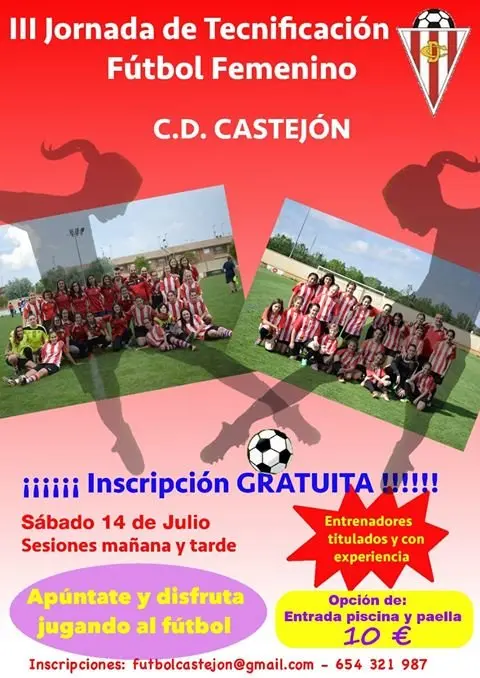 III Jornada de tecnificaci&oacute;n de f&uacute;tbol femenino C.D. Castej&oacute;n