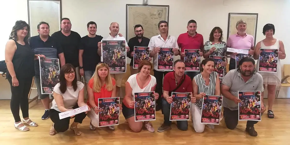 Presentaci&oacute;n del concierto ben&eacute;fico a favor de ANFAS en el Sal&oacute;n de Plenos del Ayuntamiento de Ribaforada