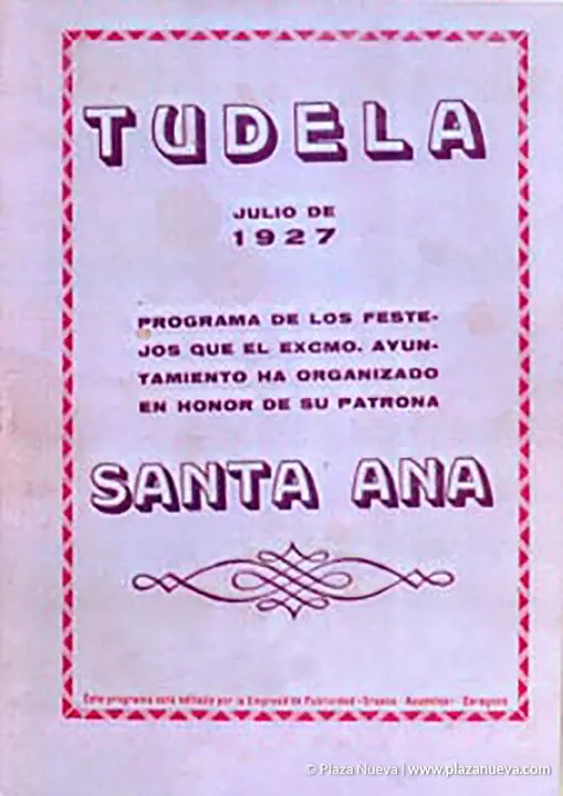 Cartel Fiestas de Tudela 1927
