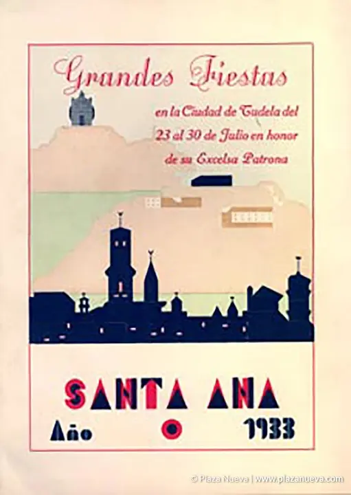 Cartel Fiestas de Tudela 1933