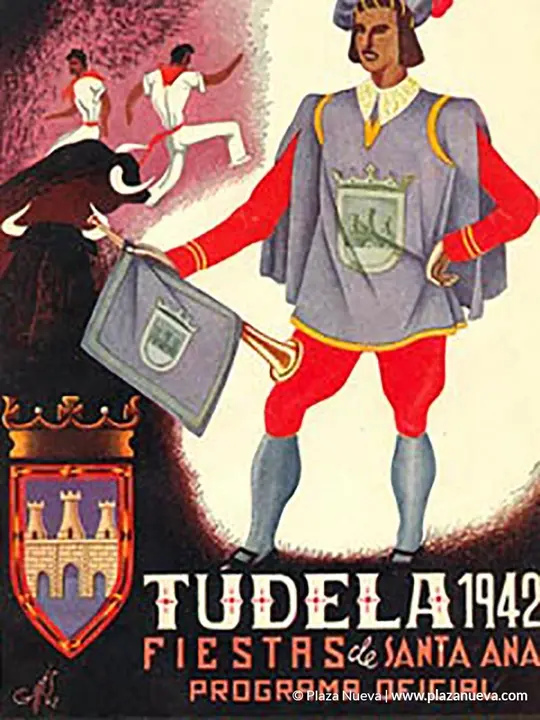 Cartel Fiestas de Tudela 1942