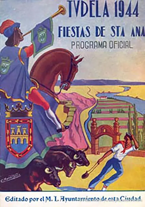 Cartel Fiestas de Tudela 1944
