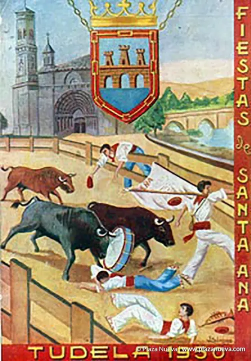 Cartel Fiestas de Tudela 1950