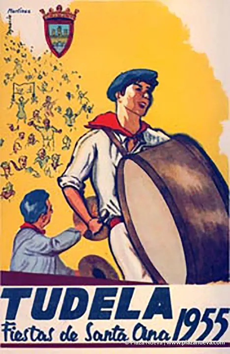 Cartel Fiestas de Tudela 1955