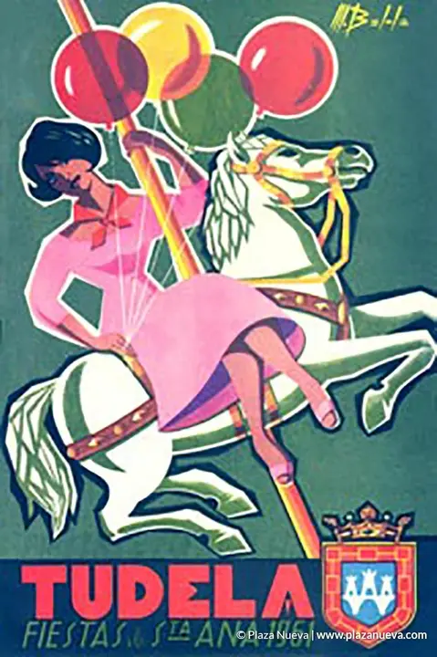 Cartel Fiestas de Tudela 1961