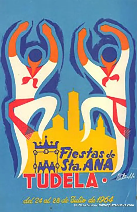 Cartel Fiestas de Tudela 1964