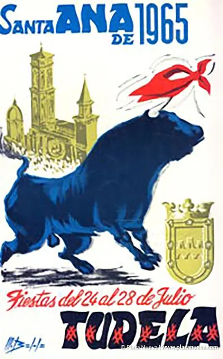 Cartel Fiestas de Tudela 1965
