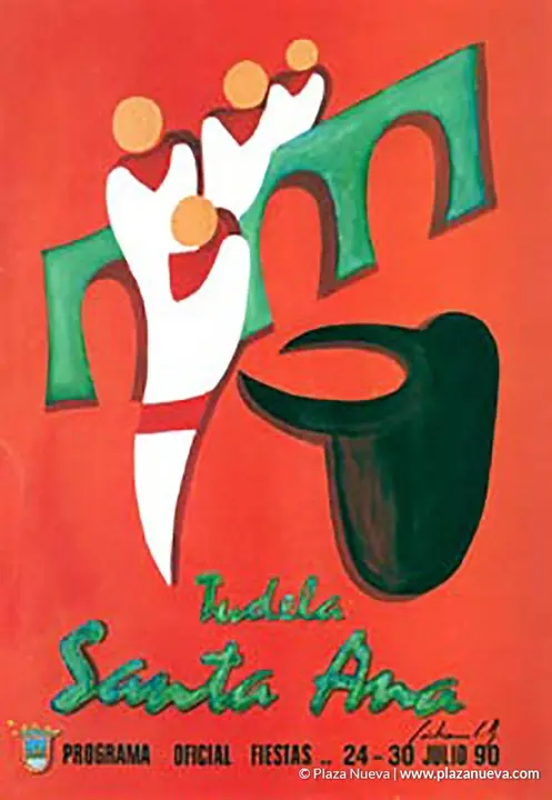 Cartel Fiestas de Tudela 1990