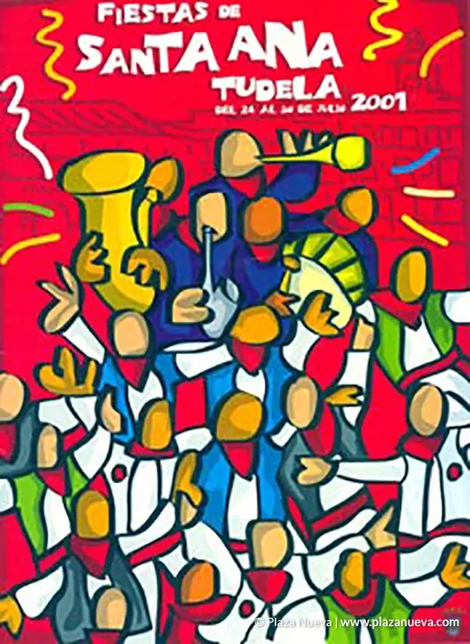 Cartel Fiestas de Tudela 2001