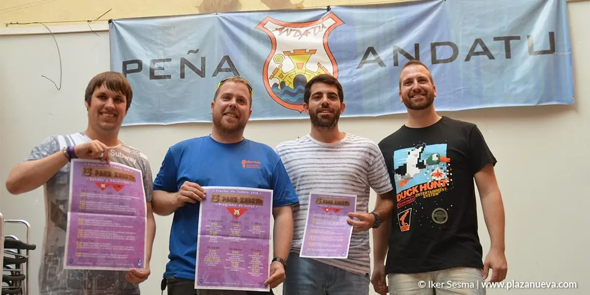 La Pe&ntilde;a Andatu presenta su programaci&oacute;n para estas Fiestas de Tudela 2018