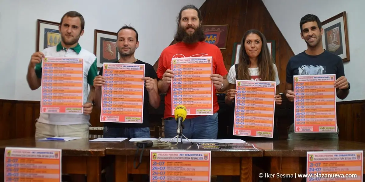 La Pe&ntilde;a Beterri presenta su programaci&oacute;n para estas Fiestas de Tudela 2018