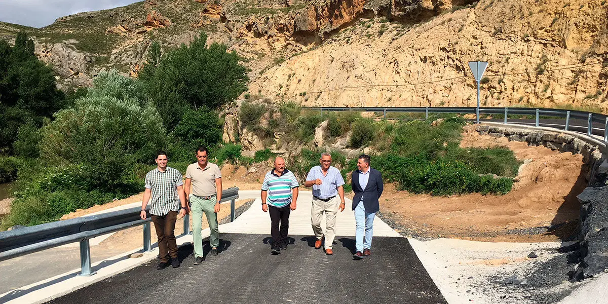 Visita a las obras de acceso de Contrebia Leucade