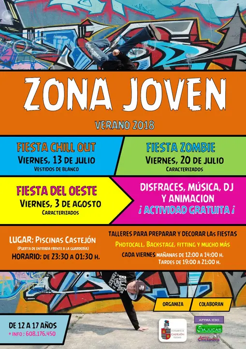 Zona Joven verano 2018 en Castej&oacute;n