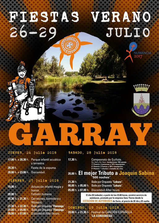 Fiestas de verano 2018 en Garray