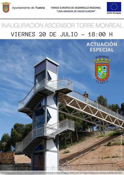 Inauguraci&oacute;n del ascensor del Barrio de Lourdes de Tudela