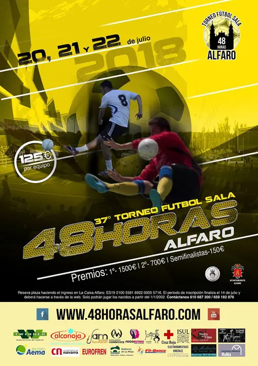 37&ordm; Torneo 48 Horas de F&uacute;tbol Sala Alfaro