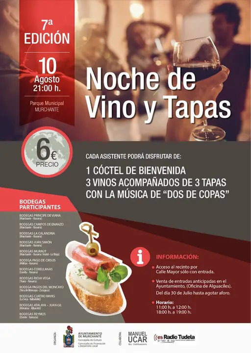 VII Noche de vino y tapas en Murchante