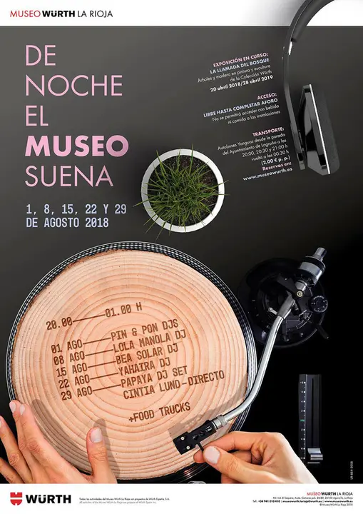 De noche, el museo suena 2018 en el Museo W&uuml;rth de La Rioja