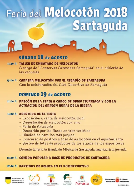 Feria del melocot&oacute;n 2018 en Sartaguda