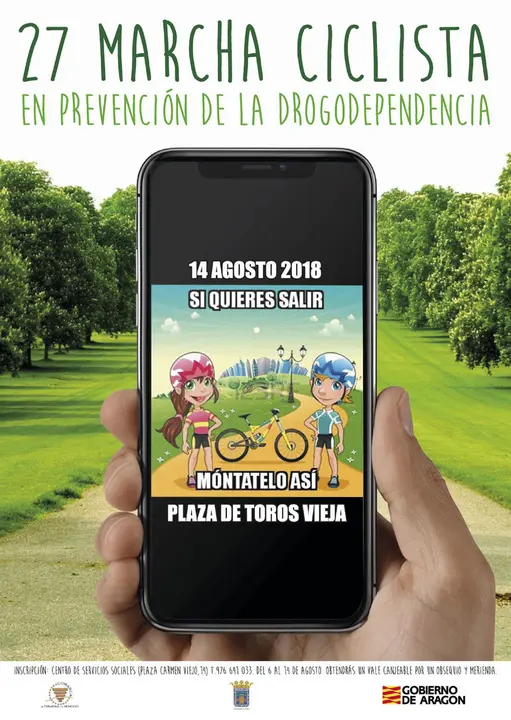 27 Marcha ciclista en Tarazona en prevenci&oacute;n de la drogodependencia