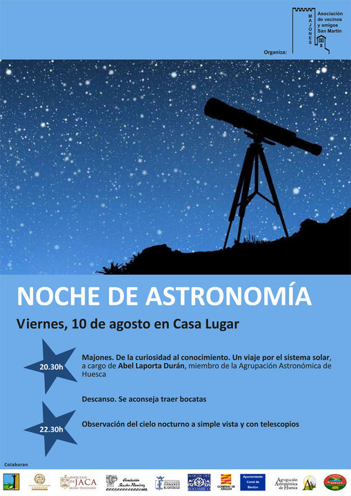 Noche de astronomía en Majones