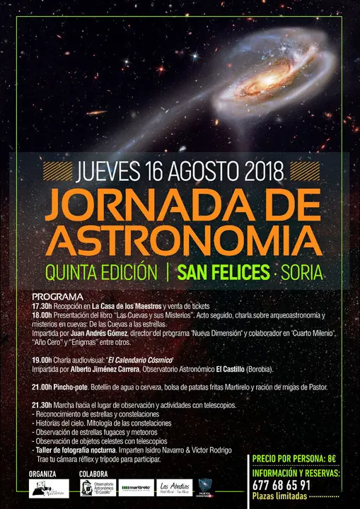 V Jornada de astronom&iacute;a en San Felices