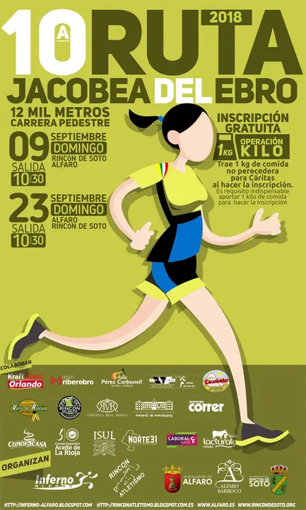 10&ordf; Ruta Jacobea del Ebro 2018 entre Alfaro y Rinc&oacute;n de Soto