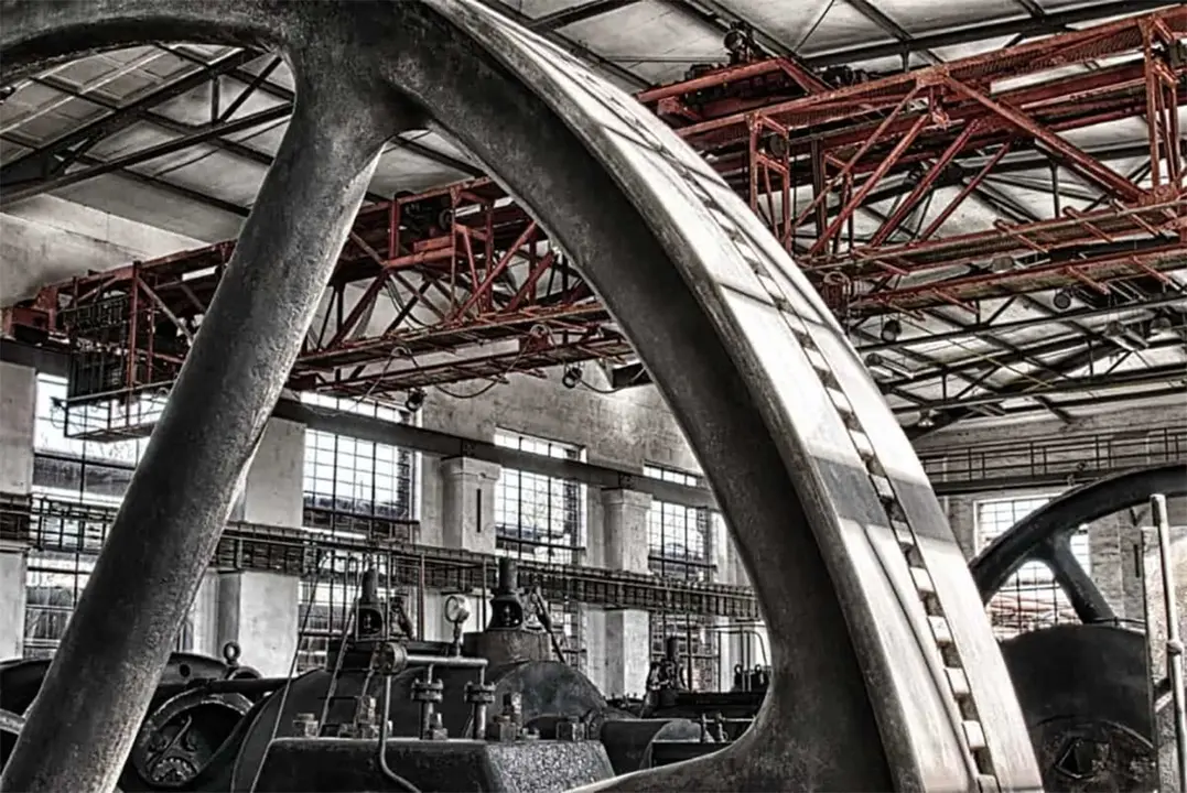 La maquinaria industrial como icono de la industrializaci&oacute;n