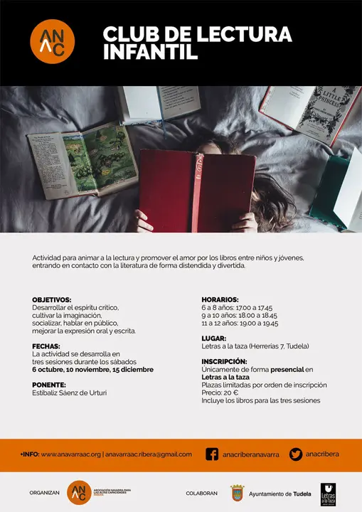 Club de lectura infantil de la Asociaci&oacute;n Navarra para las Altas Capacidades