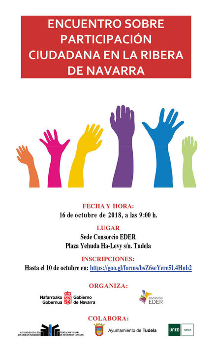 Encuentro en Tudela sobre Participación Ciudadana en la Ribera de Navarra